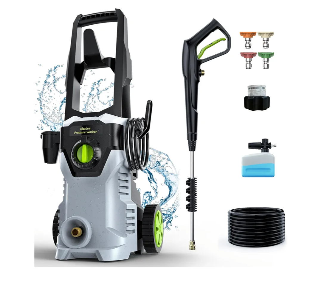 Pressure Washer, Power Washer with Foam Cannon High Pressure Washer for Cars, Fences, Patios, Decks, Patios and Driveway Powerwasher Pressure Washer, Power Washer with Foam Cannon High Pressure Washer for Cars, Fences, Patios, Decks, Patios and Driveway Powerwasher