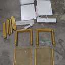 HOOBRO Side Tables Set of 2 with Charging Station and USB Port, Small End Tables for Small Space, 3-Tier Nightstands with Adjustable Shelf, for Living Room, Bedroom, White and Gold