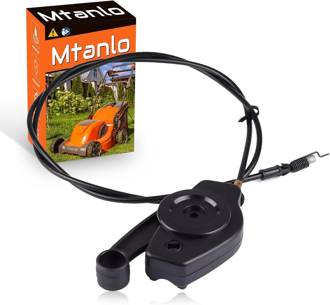 Mtanlo For Craftsman 532184588 145755 Drive Control Cable Replacement - Fits For Poulan Walk-Behind & Push Mower Models 56DHS, 56HS, 560HS, 6522CHA, 7021CH1, OEM Throttle Cable 740193MA, 583134601