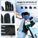Snow Gloves,Touchscreen Ski Mittens,Warm Cold Weather Ski Gloves for Parent Boys Girls