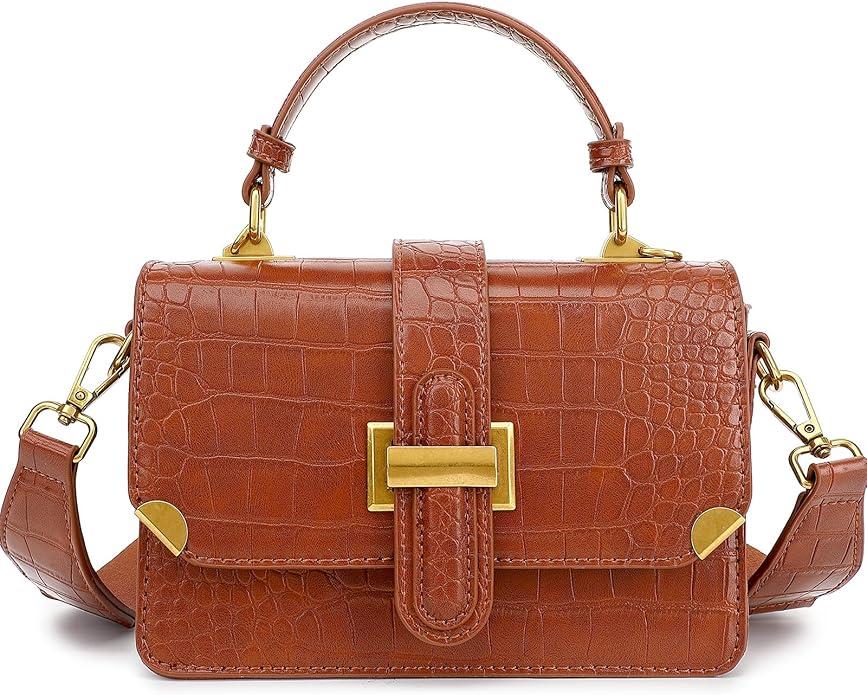 LL LOPPOP Women's Small Classy Crossbody Purse Top Handle Handbags Leather Satchel Bags for Women