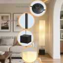 46" Floor Lamp, Solid Wood Base, Xuan Paper Shade
