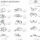 Metal Wire Puzzle Set of 24 with Pouch,Brain Teaser IQ Test Disentanglemen Iron Link Unlock Interlock Game Chinese Ring Magic Trick Toy for Party Favor Kids Adults Challenge