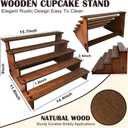 Wooden Cupcake Stand 5 Tier Cupcake Stand Cupcake Holder Rustic Wood Cupcake Display Stand Wooden Dessert Display Stand