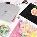 TERAYVIX Graduation Cap Decorations kit Graduation Cap Topper Blank, 6 Pcs Glitter Cardstock with Self-Adhesive for DIY Grad Cap Decorations