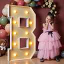 imprsv 4FT Marquee Letters Large Light Up Letters for Birthday Party Decor Wedding Decorations, Marquee B for Party Decoration, Large Signs Arch Kit Decorations