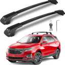 Roof Rack Cross Bars Compatible with Chevy Equinox/GMC Terrain 2018-2024, 260lbs Heavy Duty Lockable Aluminum Roof Rails Crossbars Cargo Bars Canoe Rooftop Luggage