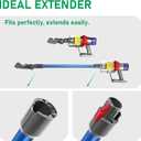 Replacement Extension Wand Tube Quick Release Compatible with Dyson V15 V11 V10 V8 V7 Vacuum Accessories Parts, 28.7in Extension Cleaner Attachment for Home Office Blue