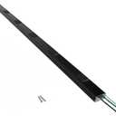 Legrand Wiremold BK20GB306TR Plugmold 2000 Series 3 Foot Hardwired Power Strip with 6 Tamper Resistant Outlets, Black