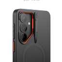 SURITCH for Samsung Galaxy S26 Phone Case, Magnetic Protective Cover with Camera Cover & Adjustable Metal Kickstand for Galaxy S26 -Black