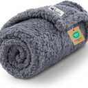 Luciphia Premium Fleece Dog Puppy Blanket Soft Pet Sherpa Calming Cat Blanket Throw for Small Medium Dog Cat(Grey,30x20 inches)