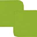 Sqodok Patio Cushion Covers 21x19 Waterproof Outdoor Cushion Covers Replacement 2-Pack Patio Cushion Seat Covers for Sectional Sofa, Wicker Chair, Green