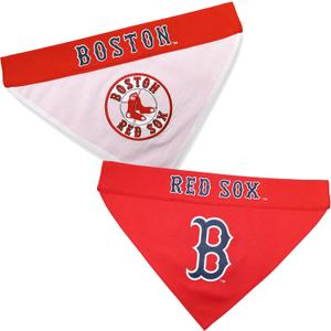 Pets First RSX-3217-S-M MLB Dog Bandana - Boston Red Sox Reversible Pet Bandana, Small/Medium, MLB Team Color