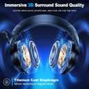 Fachixy FC-200 Wireless Gaming Headset with Mic for PS5, PS4 - Bluetooth 5.4 & 2.4GHz Gaming Headphones with Low Latency, 50-Hrs Battery Foldable Gamer Headset for Laptop, Switch and Mobile