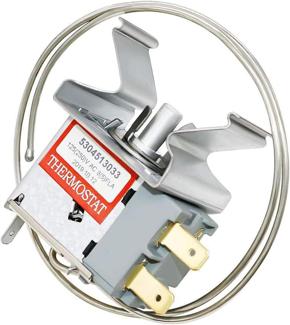 5304513033 Refrigerator Temperature Control Thermostat by Romalon Fit for Frigi-daire Replaces 297216037 5304503436 216715200 297216033