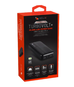 HELIX TURBOVOLT+ 20,000 mAh POWER BANK