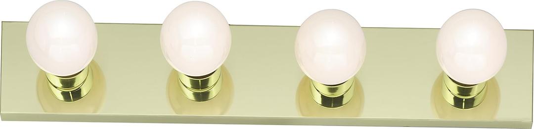 Nuvo Lighting SF77/189 Transitional Four Light Vanity in Brass-Polished/Cast finish