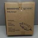 Baby Lounger  Infant Lounger Lounger for Newborn 0-24 Months, Breathable Portable Infant Lounger for Home Travel, with Detachable Support Pillow-Brown