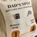 FUTEI Dad'Spot Throw Pillow Covers 18x18 Inch Set of 1 Christmas Holiday Home Decor for Couch Bed Living Room