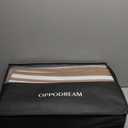 Soft Canvas Storage Bags with Zipper. Thick Breathable, 2pc King/Queen Comforter Organizer. Four Carrying Handles and Window. Large 25x19x9in Bag for Sheets Blankets Bedding Pillows, Clothes (Black)