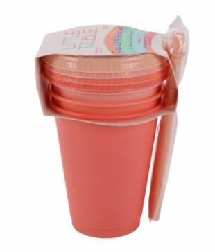 Little Table 17-Ounce Tumbler with Lid and Straw - Corals