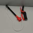 ELEAD Portable Battery Powered Pump - Red Electric Fuel/Water Transfer Pump 2.4 GPM, Liquid Siphon Pump with Adjustable Flow Control, Gas Pump with Filter Design, Gas Can Pump Ideal