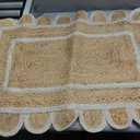 Scallop Jute with White Border (2X3 Feet)