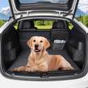 All-Weather Rear Trunk Mat for Tesla Model Y Cargo Liners Trunk Cover with Rear Seat Cover Mat for Model Y Accessories 2025 2024 2023 2022 2021 2020