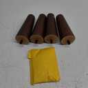 AORYVIC Furniture Legs Wood Sofa Legs Walnut Color Couch Replacement Legs for Cabinet Vanity Couch Chair Dresser Pack of 4 (6 inch)