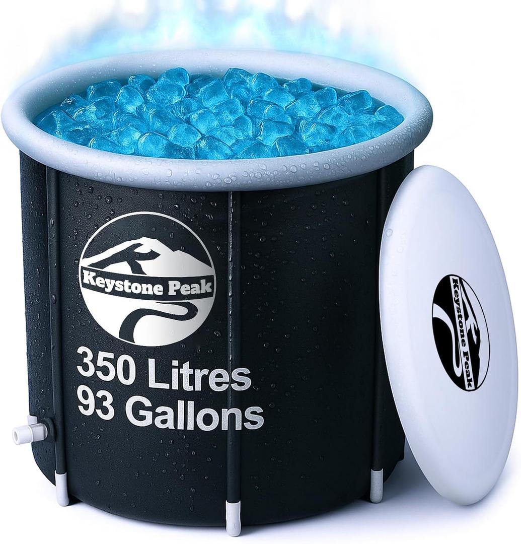 Cold Plunge Tub Portable Ice Bath Tub for Athletes & Adults Inflatable Bathtub for Cold Water Therapy, Sports Recovery & Wellness Outdoor & Indoor Use 5-Year Assurance