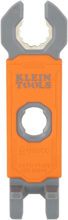 Klein Tools 68426S Solar Panel Insulating Wrench, Assembly and Disassembly Tool for MC4 Style PV Connectors, 2-Piece