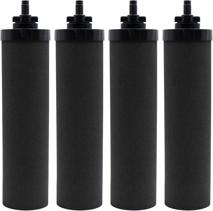 Larayci Water Filter Replacement for Berkey® BB92 Black Activated Carbon Filters, Compatible with Berkey® Gravity Water Filter System, Pack of 4