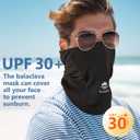 Balaclava Face Mask Sun UV Protection Breathable Full Head Mask for Men Women Skiing Cycling (6 3/4-7 1/2, 2 Packs - Black)