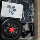 All Terrain Steerable Knee Scooter Crutch AlternativeDeluxe Medical Scooter Double Handbrake,for Adults Injured Ankle & Foot Recovery Scooter in Blue