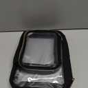 Wedama Clear Toiletry Bag, 2 Pack Clear Makeup Bags with Handles, PVC Cosmetic Bags for Women and Men, Large Opening Toiletry Bags, Black