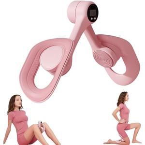Pelvic Floor Trainer Women, 2025 New Upgraded Thigh Trainer, Intelligent Counting, 360 Rotation, Anti Slip Design, Thigh Toner Workout (Pink)