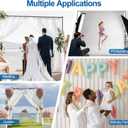 Backdrop Stand, 6.5ft Height 9ft Width Adjustable Photography Background Support Poles with Heavy Duty Flat Base, Photo Metal Steel Pipe and Drape Frame Kit for Parties Birthday Wedding