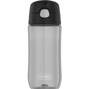 THERMOS FUNTAINER 16 Ounce Plastic Hydration Bottle with Spout, Black