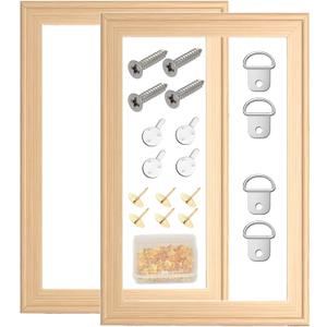 2 Pack 16"x 20" DIY Wood Canvas Stretcher Bars, Canvas Frames Kit-Easy to Assemble,Wooden Frames Kit for Oil Painting,Canvas PaintingEmbroidery Stitch and Needlepoint Arts Supplies (16 * 20)