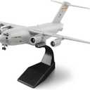 HANGHANG 1/200 Scale US Air Force C-17 Global Overlord Strategic Transport Aircraft Alloy Aircraft Attack Plane Metal Fighter Military Model Fairchild Republic Diecast Plane Model for Collection