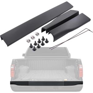 MOTOKU Set of 3 Flexible Step Tailgate Molding Trim Cap for Ford F-250 F-350 F-450 F-450 Super Duty 2008-2018