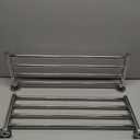 Bathroom Towel Rack, Hotel Style Towel Racks for Bathroom Wall Mounted, Modern Towel Bar Rack 23.6 Inch, 2-Tier Towel Shelves, Chrome