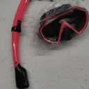 Snorkeling Gear for Adults, Dry Adult Snorkel Set HD Panoramic View Snorkel Mask Set, Anti-Leak and Anti-Fog Scuba Diving Package for Snorkeling Scuba Diving Travel (Pink)