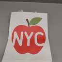 Kolldenn 12 Pack NY Gift Bag New York Souvenirs NY Theme Bags with Handles 8.3''(W) x 10.6''(H) x 4.3''(D) Travel Souvenirs Gift White Kraft Paper for Party Decorations