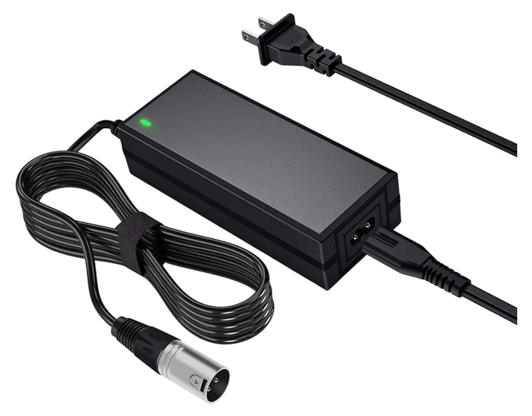 24V 2A 3-Pin XLP Electric Scooter Charger Compatible with Go-Go Elite Traveller, Pride Mobility, Jazzy Power Chair Charger & Plus Ezip Mountain Trailz