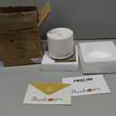 Sweejar Porcelain Butter Keeper Crock, French Butter Dish with Water Line, Ceramic Butter Container for soft butter (White)