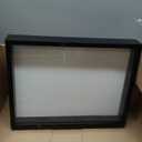 Americanflat 12x16 Shadow Box Frame with Polished Plexiglass - Silhouette Collection - Large Shadow Box Display Case for Tabletop and Wall Display - Black with Soft Felt Back