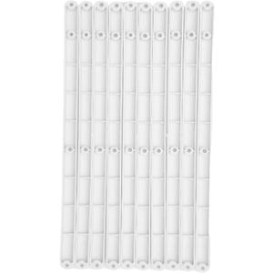 10Pcs Plastic Drawer Slides, Side Mount, White-298mm