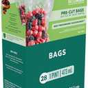 FoodSaver 1-Pint Precut Vacuum Seal Bags with BPA-Free Multilayer Construction for Food Preservation