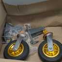 8" Gate Caster Wheels for Metal Swing Tube Gate Wooden Fence Gate, 360 Degree Swivel Spring-Loaded, 600 Lbs Capacity, 2 Pack